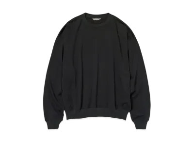 AURALEE Super High Gauge Sweat P/O "Black"