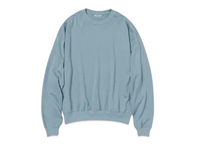 AURALEE Super High Gauge Sweat P/O "Blue"