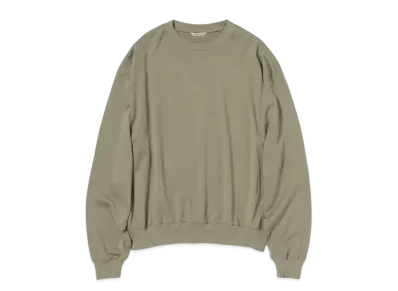 AURALEE Super High Gauge Sweat P/O "Khaki"