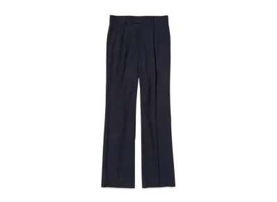 AURALEE Super Fine Tropical Wool Slacks "Dark Navy"