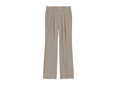 AURALEE Super Fine Tropical Wool Slacks "Light Brown"