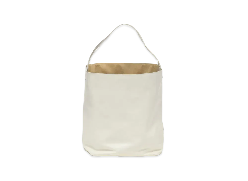 AURALEE Leather Big Shoulder Bag Made By Aeta "White"