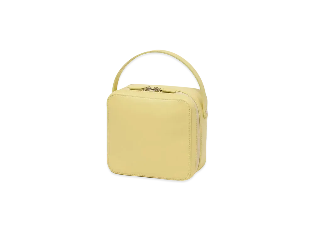AURALEE Leather Small Travel Case "Yellow"