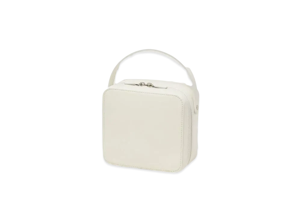 AURALEE Leather Small Travel Case "White"