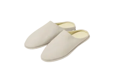 AURALEE Leather Mules "White"