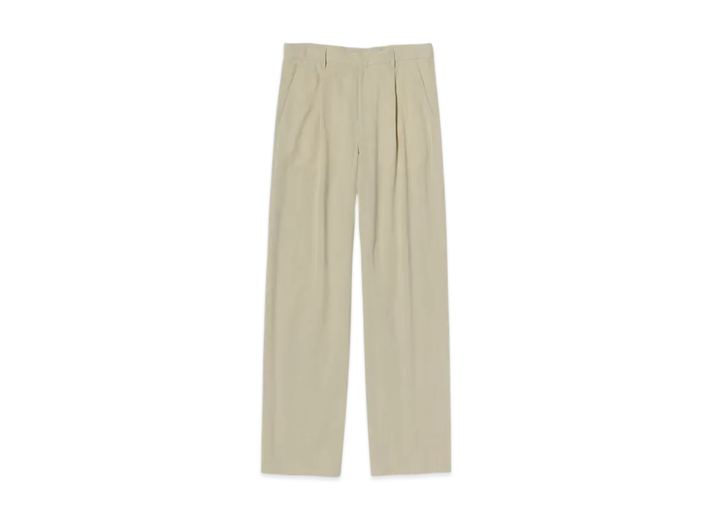 AURALEE LIGHT COTTON WOOL VIYELLA SLACKS LIGHT COTTON WOOL VIYELLA