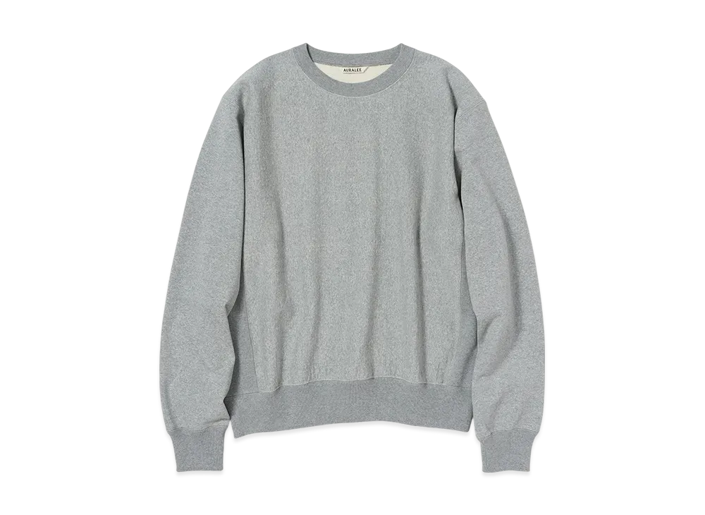 AURALEE Smooth Soft BD Sweat P/O "Top Gray"