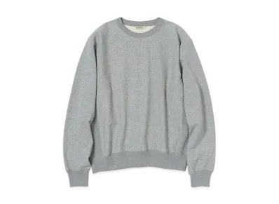 AURALEE Smooth Soft BD Sweat P/O "Top Gray"