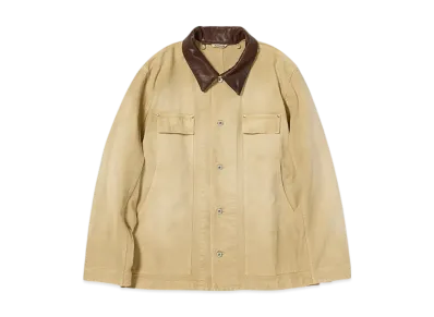AURALEE Organic Cotton Duck Blouson "Light Beige"