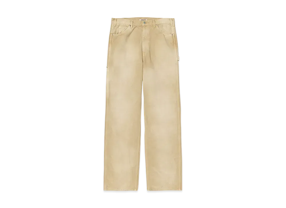 AURALEE Organic Cotton Duck Pants "Light Beige"