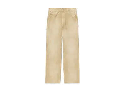 AURALEE Organic Cotton Duck Pants "Light Beige"