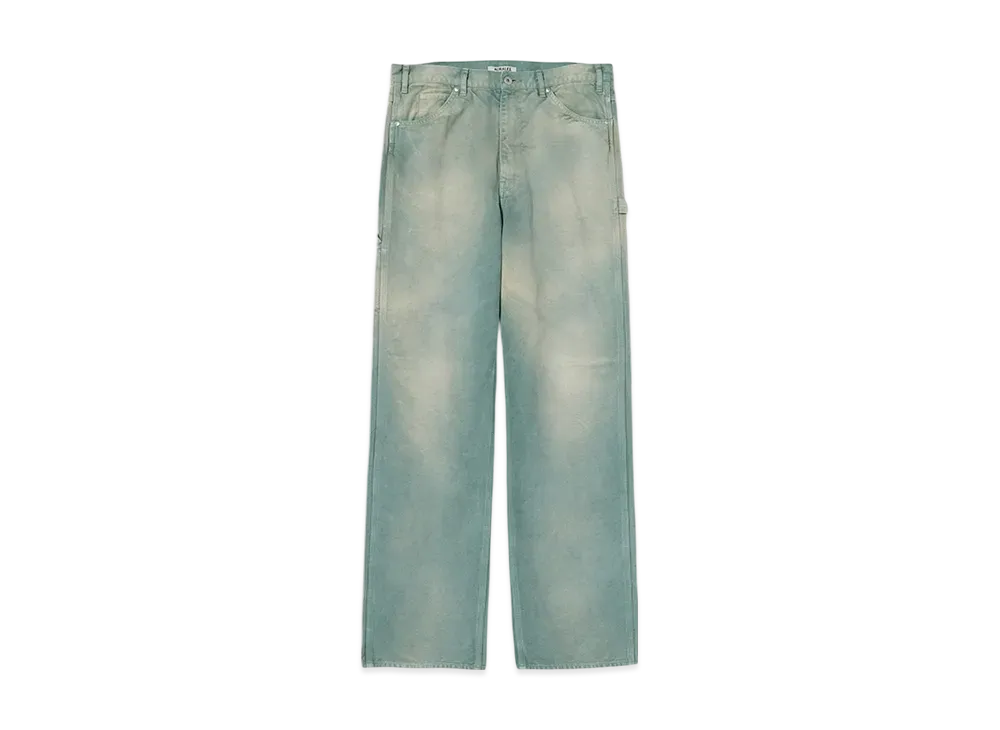 AURALEE Organic Cotton Duck Pants "Ash Green"
