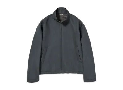 AURALEE Sponge Wool Twill Zip Blouson "Top Charcoal"