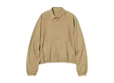 AURALEE Product Dyed Finx Gabardine Swing Top "Dyed Beige"