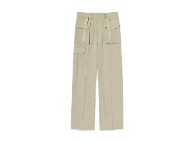 AURALEE Light Cotton Wool Viyella Cargo Pants "Light Khaki"