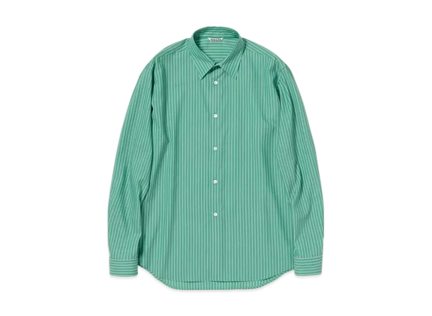 AURALEE Super Fine Wool Stripe Shirt AURALEE Super Fine Wool Stripe Shirt