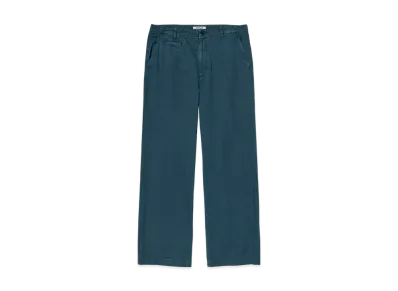 AURALEE Product Dyed Finx Gabardine Pants "Dyed Navy"
