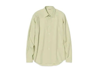 AURALEE Washed Finx Twill Shirt "Light Green"