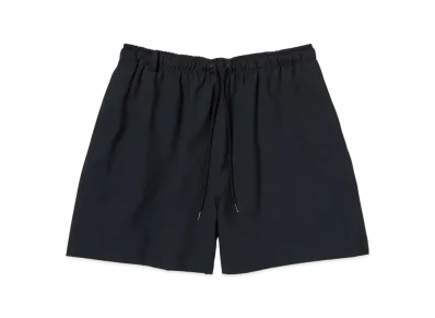 AURALEE Wool Kid Mohair Hop Sack Shorts "Dark Navy"