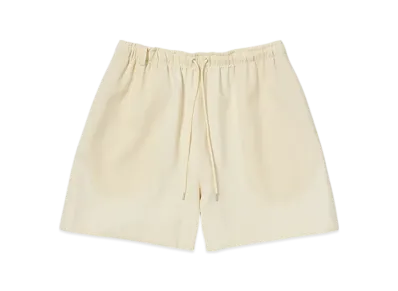 AURALEE Wool Kid Mohair Hop Sack Shorts "Ivory White"