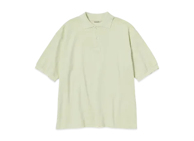 AURALEE Pima Cotton Heavy Pique Polo "Pistachio"