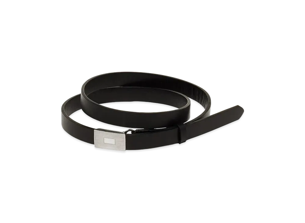 AURALEE Slide Buckle Belt "Black"