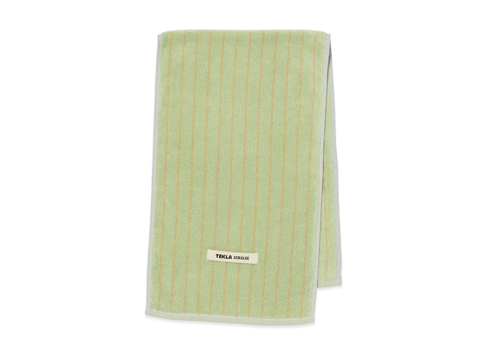 AURALEE Onsen Towel "Light Moss Stripes"