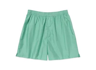 AURALEE Light Sheer Nylon Shorts "Jade Green"
