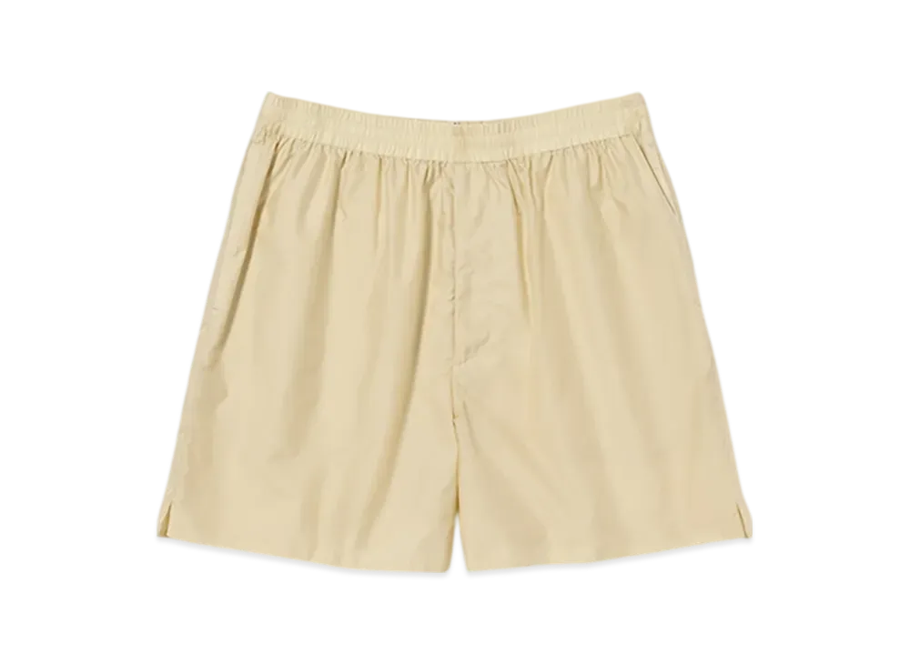 AURALEE Light Sheer Nylon Shorts "Light Yellow"
