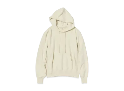 AURALEE Smooth Soft BD Sweat P/O Parka "Smoky White"
