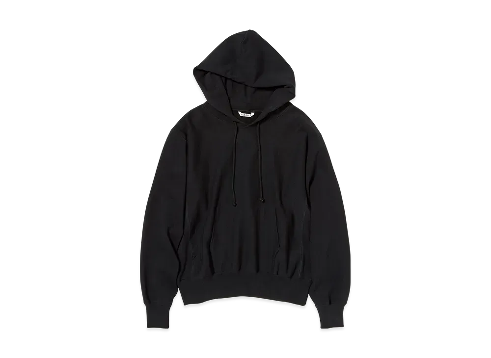AURALEE Smooth Soft BD Sweat P/O Parka "Black"