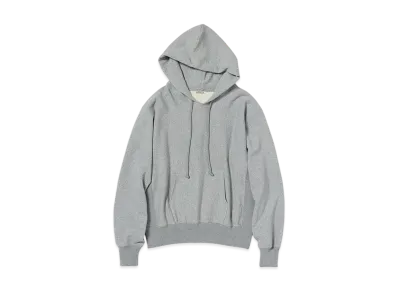 AURALEE Smooth Soft BD Sweat P/O Parka "Top Gray"