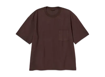 AURALEE Heavy Weight Pocket Tee "Brown"