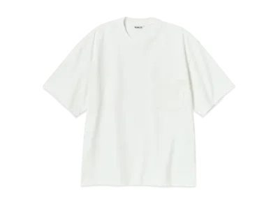 AURALEE Heavy Weight Pocket Tee "White"