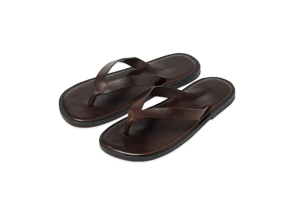 AURALEE Leather Tong Sandals 