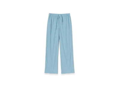 AURALEE Cotton Poplin - Pyjamas Pants "Mist Stripes"