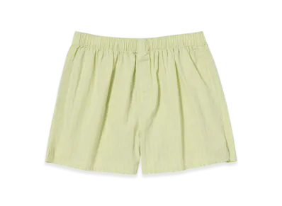 AURALEE Boxer Shorts "Light Moss Stripes"