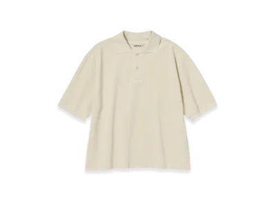 AURALEE High Gauge Pique Polo "Ivory"