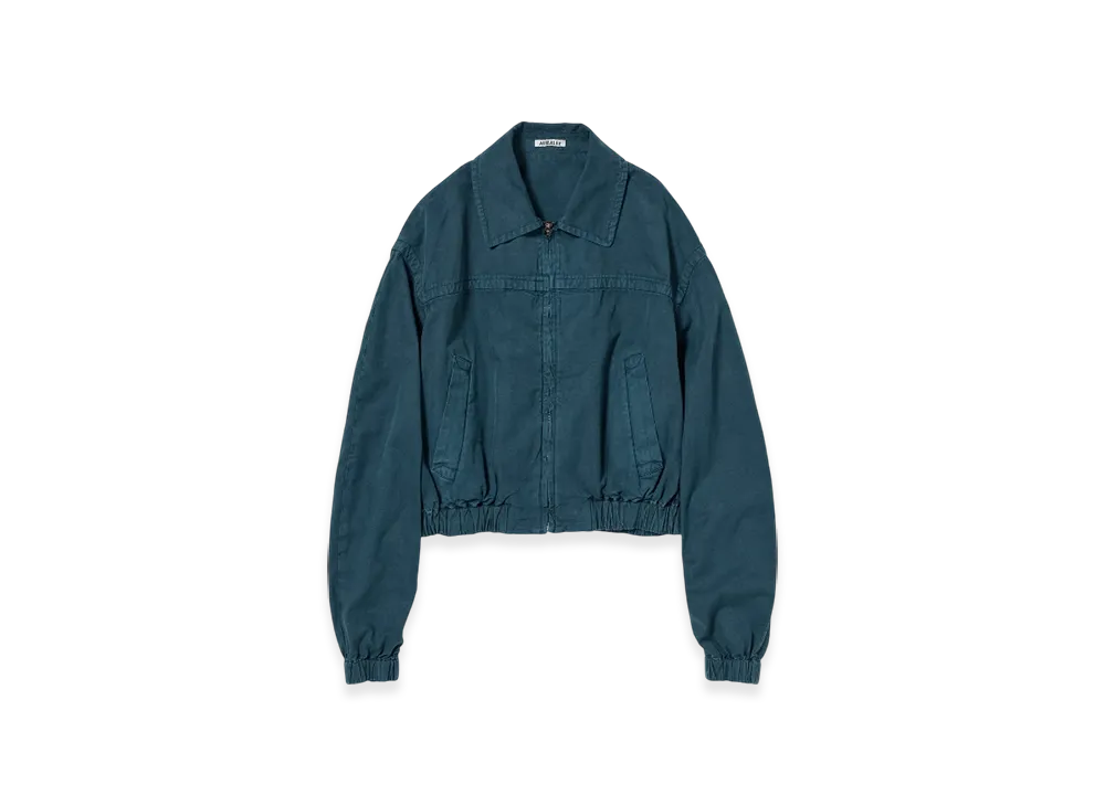 ジャケット・アウター PRODUCT DYED FINX GABARDINE ZIP BLOUSON AURALEE 「FINX NATURAL GABARDINE PRODUCT DYED BLOUSON / FADE INK
