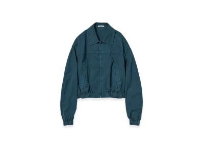 AURALEE Product Dyed Finx Gabardine Zip Blouson "Dyed Navy"