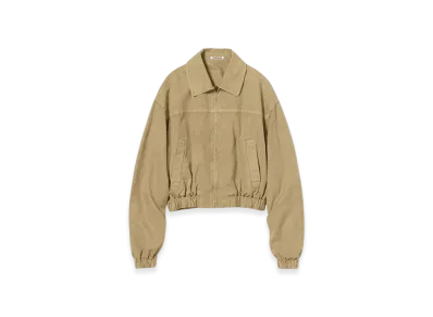 AURALEE Product Dyed Finx Gabardine Zip Blouson "Dyed Beige"