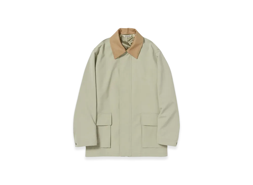 AURALEE Wool Max Canvas Blouson "Olive"