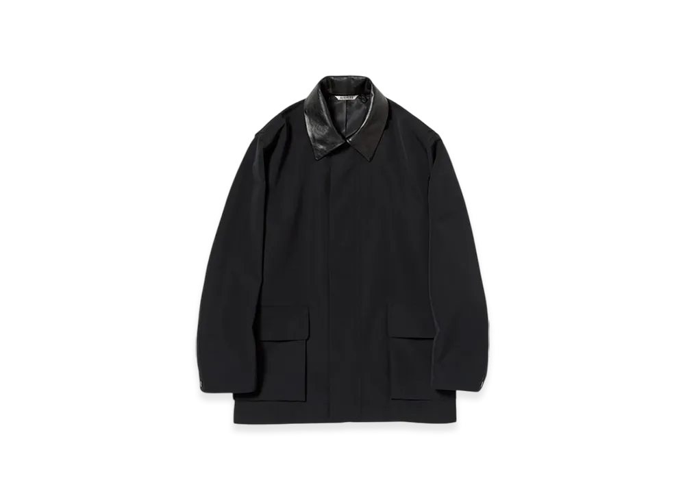 AURALEE Wool Max Canvas Blouson "Black"