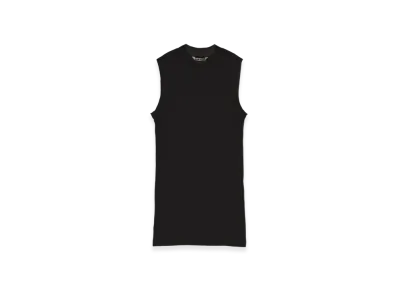 AURALEE Super High Gauge Sheer Rib Tank Top "Black"