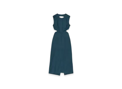 AURALEE Product Dyed Finx Gabardine Dress "Dyed Navy"
