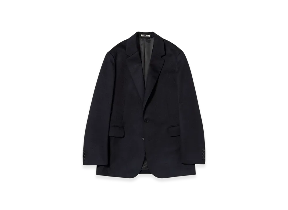 AURALEE Cashmere Moleskin Jacket "Dark Navy"