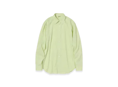 AURALEE Washed Finx Typewriter Shirt "Light Lime"