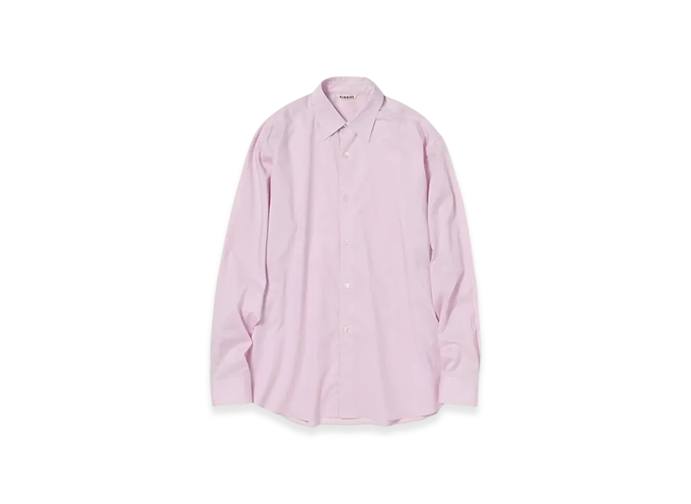 AURALEE Washed Finx Typewriter Shirt "Light Pink"