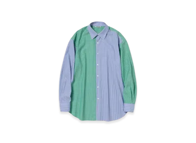 AURALEE Super Fine Wool Multi Stripe Shirt "Multi"