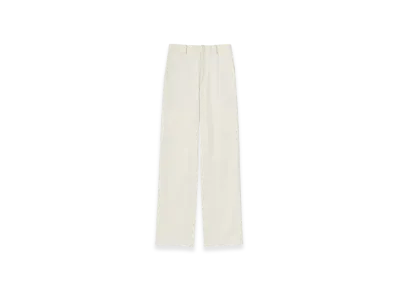 AURALEE Washed Finx Chino Narrow Pants "Ivory White"